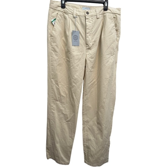 𝅺amendi GUNNAR MID RISE CHINO PANTS IN cream 34x32 - Picture 2 of 16
